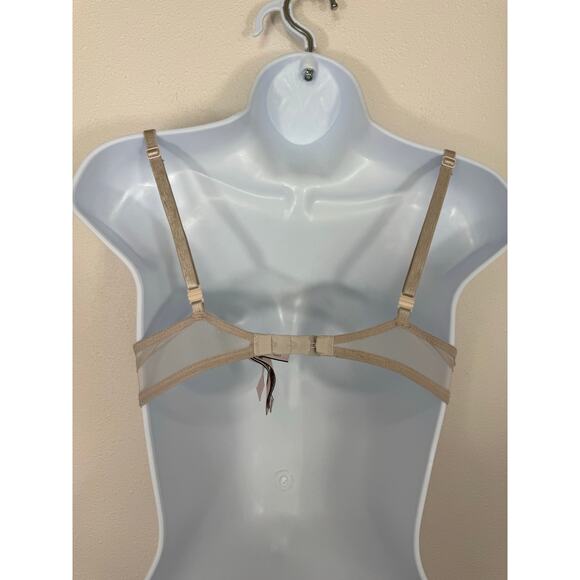 Victoria’s Secret Beige Star Embroidered Push-Up Bra 34C - Picture 4 of 7